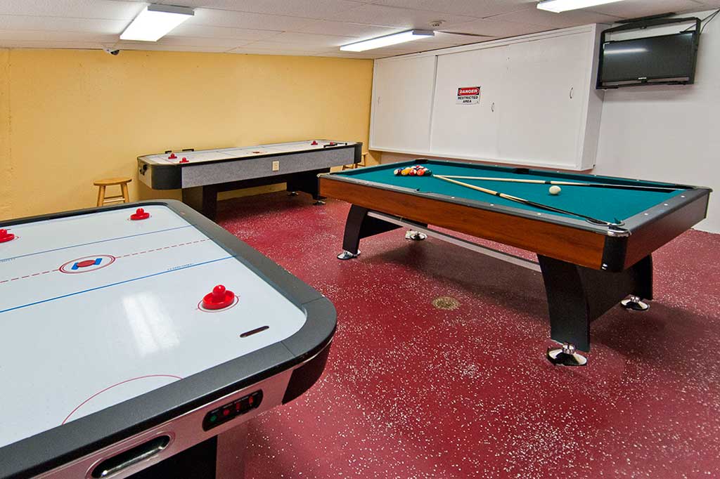 Billiards Table in Game Room