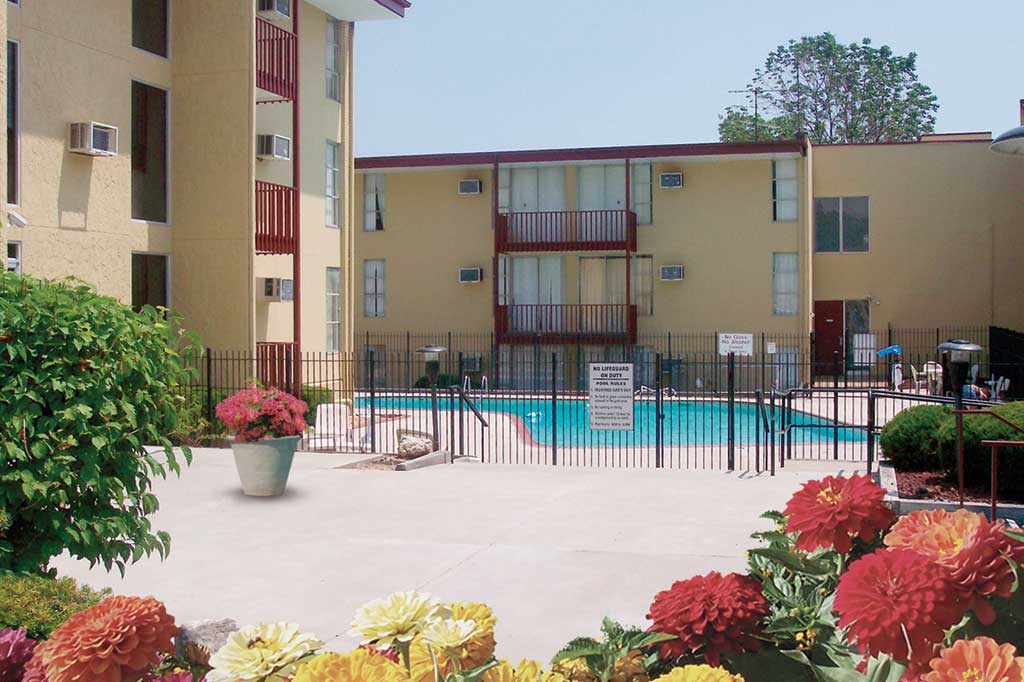Balconies Overlooking Pool